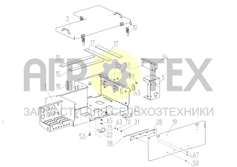 Чертеж Ящик аккумуляторный (161.58.08.600А)